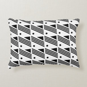 COJÍN DECORATIVO ABSTRACTO NEGRO Y BLANCO