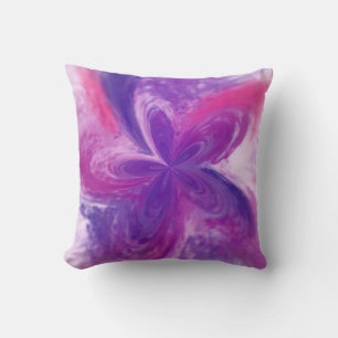 Cojín Decorativo Abstracto Pintado Fantasía Flor acuarela