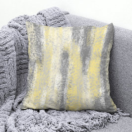 Cojín Decorativo Abstracto suave hues amarillo gris