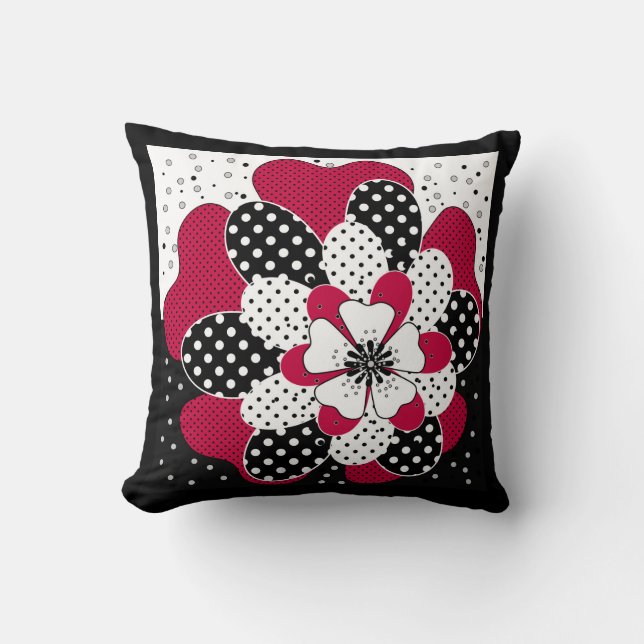 Cojín decorativo Abstracto tejido de parches parch (Anverso)