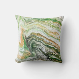 Cojín Decorativo Abstracto Verde Beige