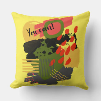 Cojín Decorativo Abstraktes Design mit Formen Kreisen Linien bunt