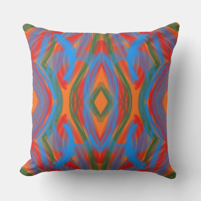 Cojín Decorativo Abstrato Laranja (Anverso)