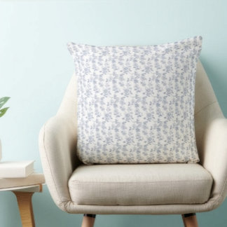 Cojín Decorativo Abuela Costera Azul Blanco Chinoiserie Toile