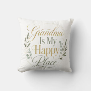 Cojín Decorativo Abuela Es Mi Lugar Feliz