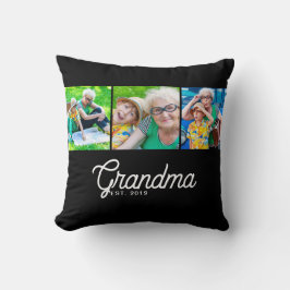 Cojín Decorativo Abuela Estableció Escritura Negra 3 Foto