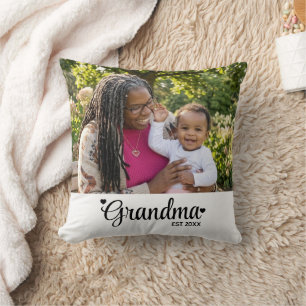 Cojín Decorativo Abuela Estableció Foto Regalo de Escritura para Ab
