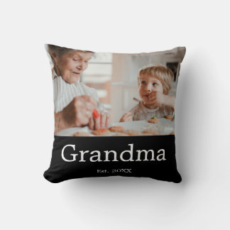 Cojín Decorativo Abuela Estableció Regalo de Foto Moderno