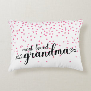 Cojín Decorativo Abuela Más Querida Corazones