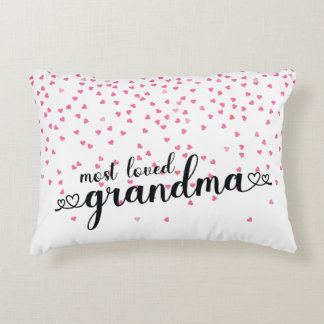 Cojín Decorativo Abuela Más Querida Corazones