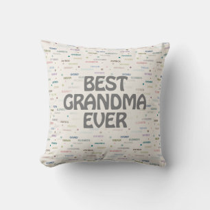 Cojín Decorativo Abuela Regalo Nietos 5-7 Nombres
