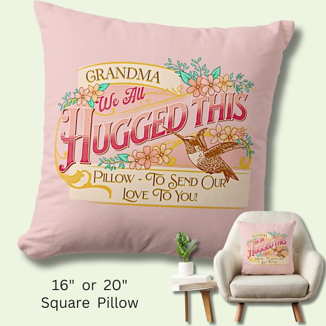 Cojín Decorativo Abuela: Todos Nos Aabrazamos - Envíanos Nuestro Am (Subido por el creador)