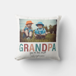 Cojín Decorativo Abuelo, eres el mejor Personalizado fotográfico mo