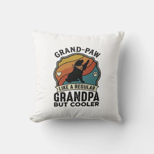Cojín Decorativo Abuelo Pata Abuelo Perro Retro Atardecer Bandana_1