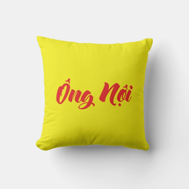 Cojín Decorativo Abuelo vietnamita (paternal) - Ông Noi (Anverso)