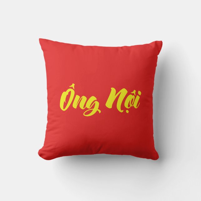 Cojín Decorativo Abuelo vietnamita (paternal) - Ông Noi (Anverso)