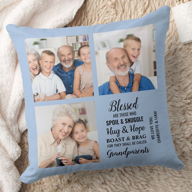 Cojín Decorativo Abuelos bendecidos poema Personalizado moderno 3 F (Subido por el creador)