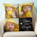 Cojín Decorativo Abuelos del Collage de fotos Personalizado de niet<br><div class="desc">Celebra a tus abuelos con una almohada de collage de fotos personalizados. Esta almohada única de abuelos es el regalo perfecto, ya sea un cumpleaños, el día de los abuelos o Navidades de los nietos. La frase "Bendecida con un nieto increíble" puede ser personalizada para su nieta. Personaliza con el...</div>