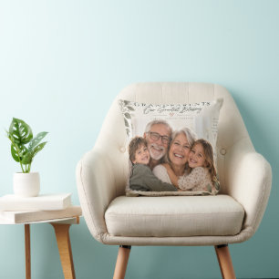 Cojín Decorativo Abuelos Nuestra Mayor Bendición Foto de Familia Th