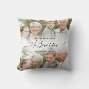 Cojín Decorativo Abuelos Personalizados Abuela Abuelo Foto Familiar