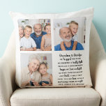 Cojín Decorativo Abuelos personalizados citan Collage de fotos<br><div class="desc">Celebra a tus abuelos con una almohada de collage de fotos personalizados. Este único abuelos cita almohada es el regalo perfecto, ya sea un cumpleaños, un día de los abuelos o Navidades. Esperamos que su almohada especial de sake se convierta en un tesoro para los años venideros. ... Cita: "Hemos...</div>