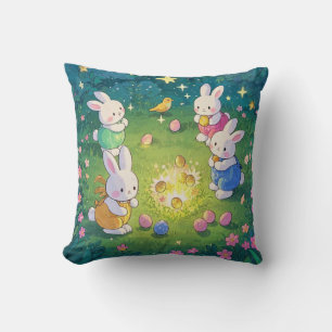 Cojín Decorativo Abundantes personalizados de Pascua escondiendo hu
