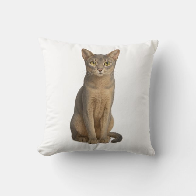 Cojín Decorativo Abyssinian Blue Cat Pillow (Anverso)