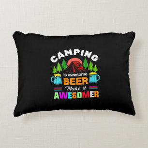 Cojín Decorativo Acampar es cerveza increíble Hazlo más increíble-6