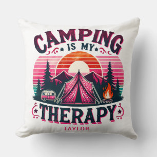 Cojín Decorativo Acampar es mi terapia