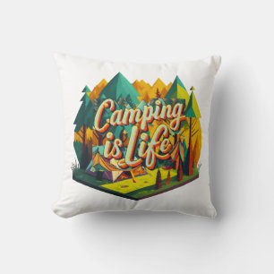 Cojín Decorativo Acampar es Vida