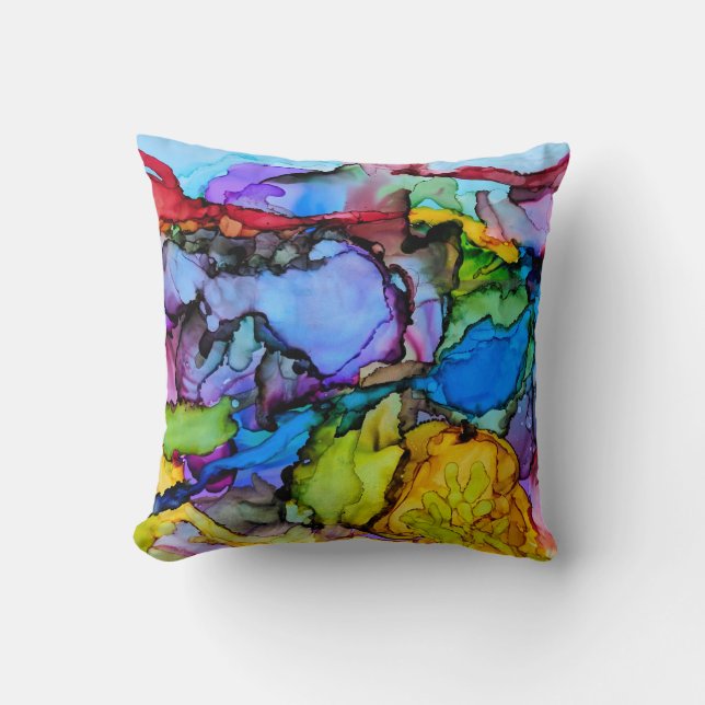 Cojín Decorativo Acantilados rojos en la puesta del sol (Anverso)