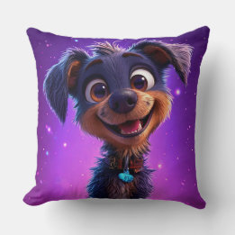 Cojín Decorativo Accent decor de mascota lindo moderno perro de dib