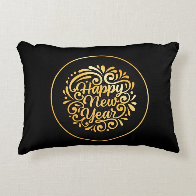Cojín Decorativo Accent Pillow- Happy New Year 2026 (Anverso)