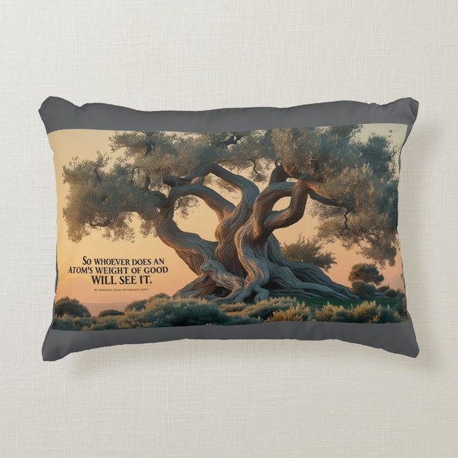 Cojín Decorativo Accent Pillow-Islamic Olive Tree Pillow  (Anverso)