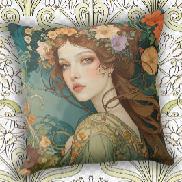 Cojín Decorativo Accesorios de Hogar de Lujo Art Nouveau