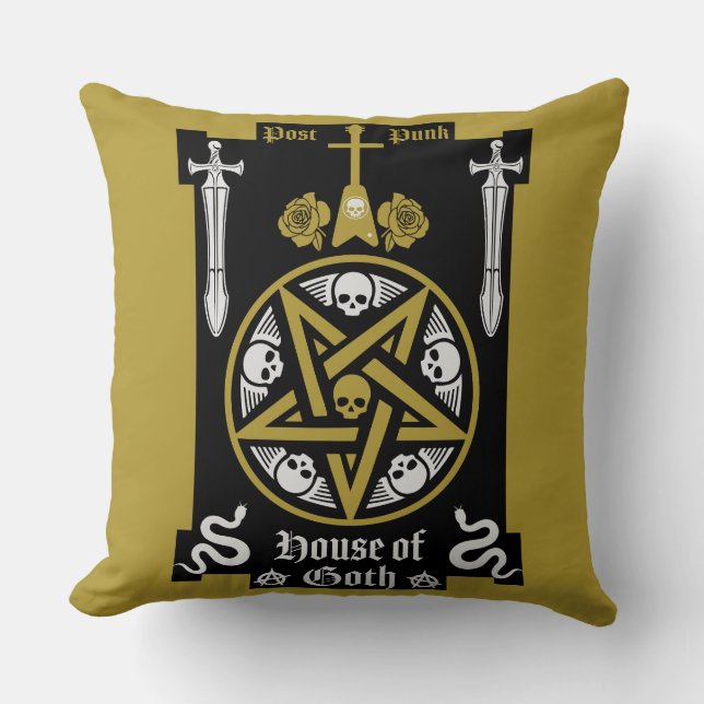 Cojín Decorativo Accesorios para Punk gótico (Anverso)