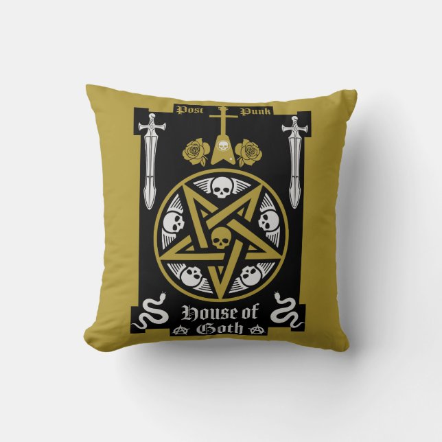 Cojín Decorativo Accesorios para Punk gótico (Anverso)