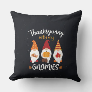 Cojín Decorativo Acción de Gracias Con Mis Gnomías