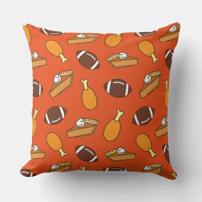 Cojín Decorativo Acción de Gracias y Fútbol (Anverso)