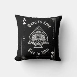 Cojín Decorativo Ace of Spades Throw Pillow