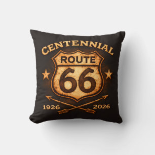 Cojín Decorativo Acento conmemorativo de la carretera estadounidens