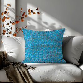 Cojín Decorativo Acento de mariposa Minimalista turquesa suave azul