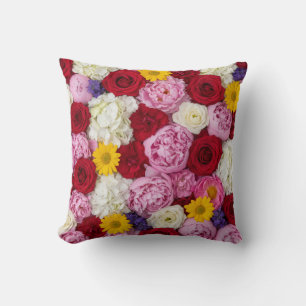 Cojín Decorativo Acento de pared de flor romántica