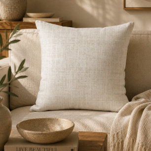 Cojín Decorativo Acento moderno orgánico terroso beige neutro