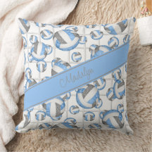 Acento neto del patrón de voleibol gris azul