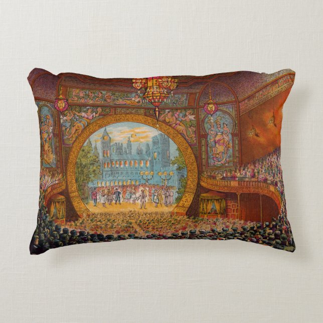 Cojín Decorativo Acento Pillow del Teatro Boston Bijou (Anverso)