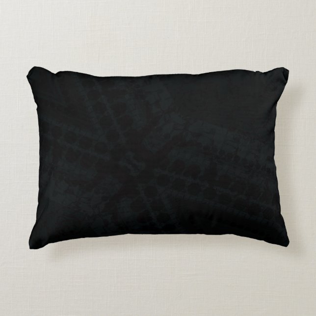 Cojín Decorativo Aceptación | Textura oscura del boho (Anverso)