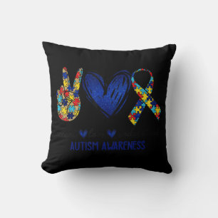 Cojín Decorativo Aceptar Entender el Amor Autismo Conciencia Autism