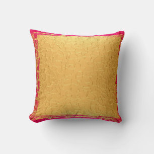 Cojín Decorativo Acero inoxidable metálico dorado