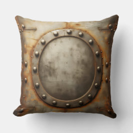 Cojín Decorativo acero intemperizado, aspecto metálico